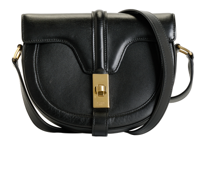 Small Besace 16, &pound;750, Handbags, Black, Leather, Front view